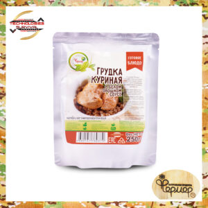 Готовое блюдо ♨ Грудка куриная в белом овощном соусе / 250 гр / Реторт-пакет