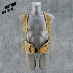 Подтяжки для боевых тактических поясов / Cordura 1000D + IK Remissia / Койот, Песочные